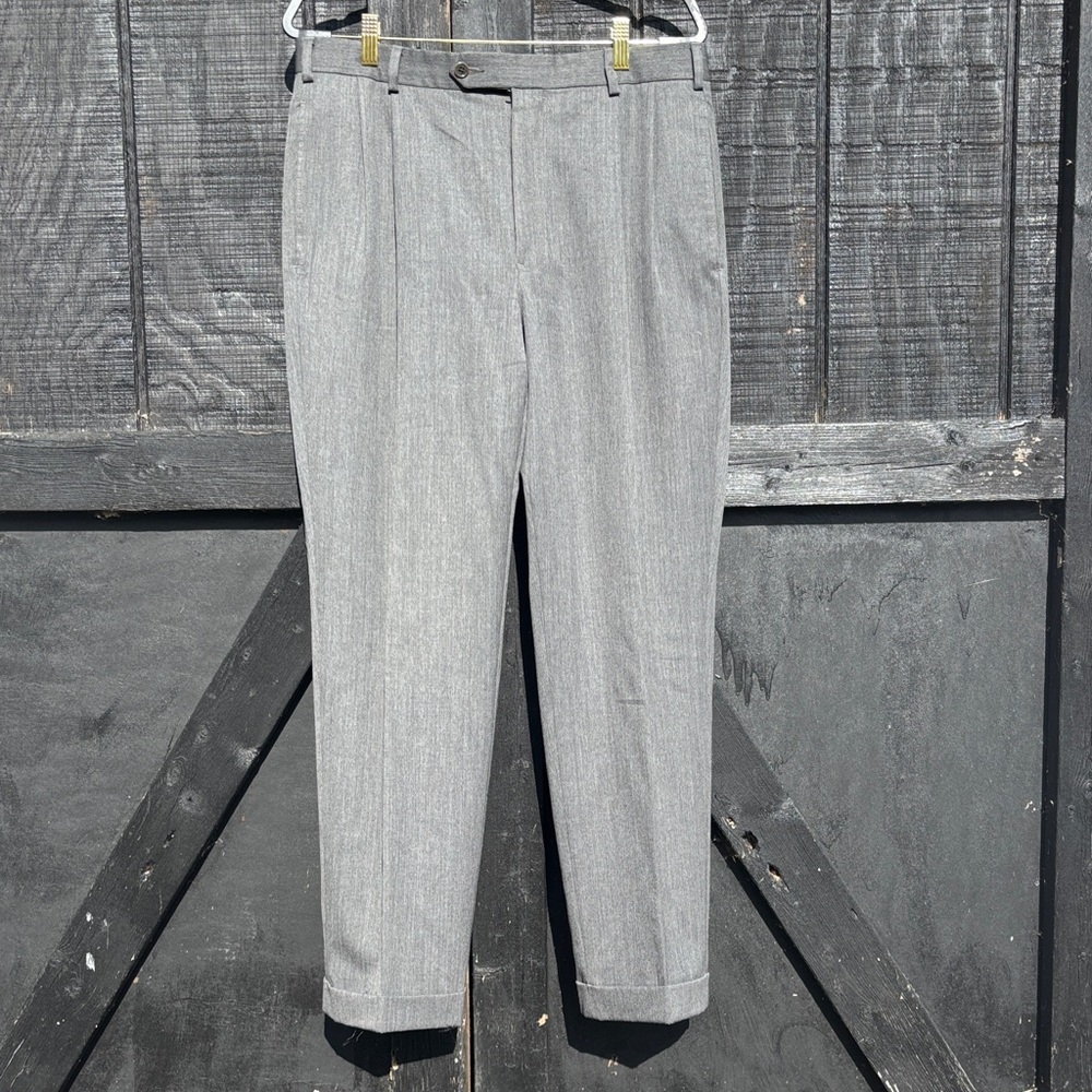 Brooks Brothers Gray Wool Dress Pants
